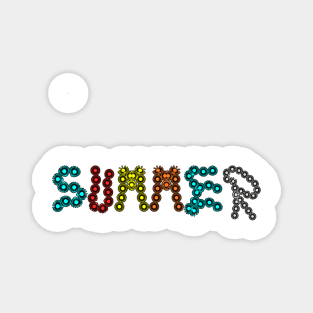 summer flower multicolour Magnet