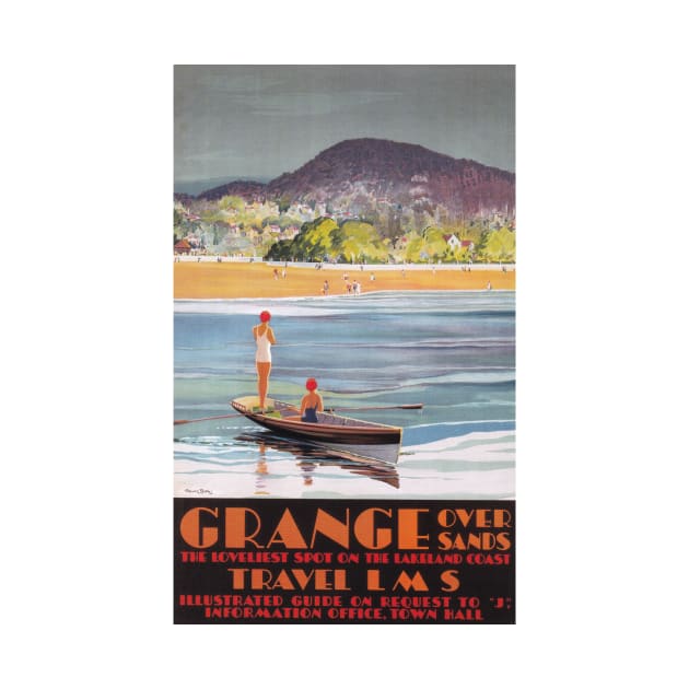 Grange-over-Sands - LMS - Vintage Railway Travel Poster - 1923-1947 by BASlade93