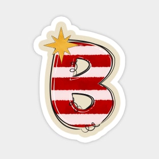 Letter B (Christmas Alphabet) Magnet