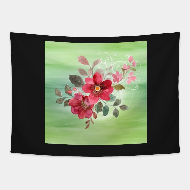 Flower Burst Tapestry by dkid