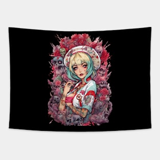 Forever Depressed Girl Tapestry