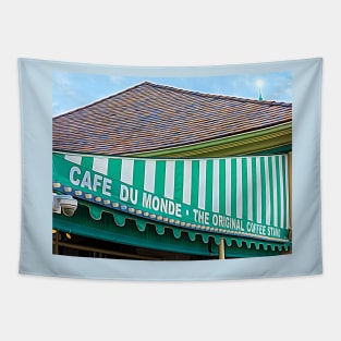 Cafe Du Monde The Original Coffee Stand Awning Tapestry