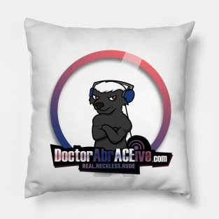 Honey Badger Logo Pillow