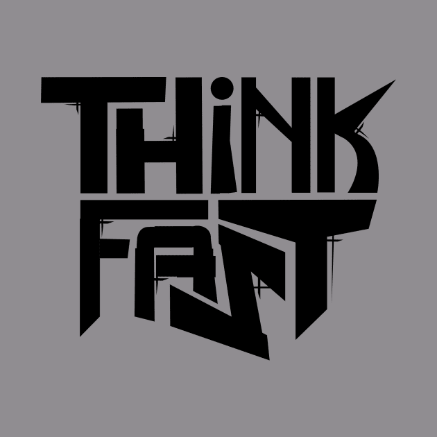 Think Fast - Logo Black by Dayton Writers Movement: Audio Dramas