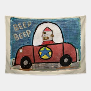 Robot car Tapestry