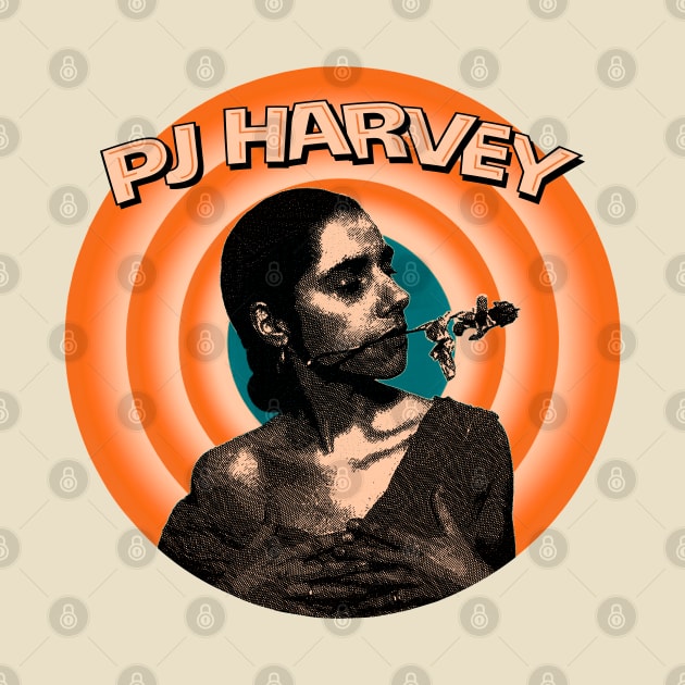 PJ Harvey // Vintage Cartoon Style by Parody Merch