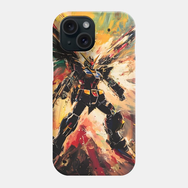 Winged Warriors: Gundam Wing, Mecha Epic, and Anime-Manga Legacy Unleashed Phone Case by insaneLEDP