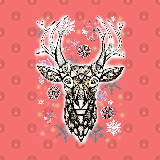 Christmas deer by Lamink