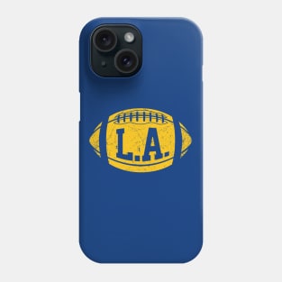 LA Retro Football - Blue Phone Case