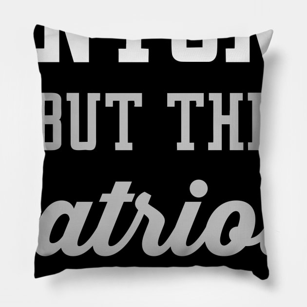 Anyone But The Patriots - Oakland Pillow by anyonebutthepatriots