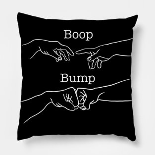 Michelangelo Hand of God Boop Fist Bump Art Pillow