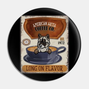 American Akita Coffee Lover Pin