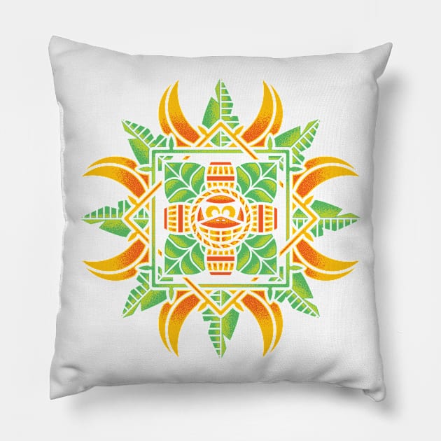 Jungle Mandala Pillow by mortarmade