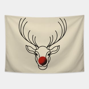 Rudolph - Minimal Retro Tapestry