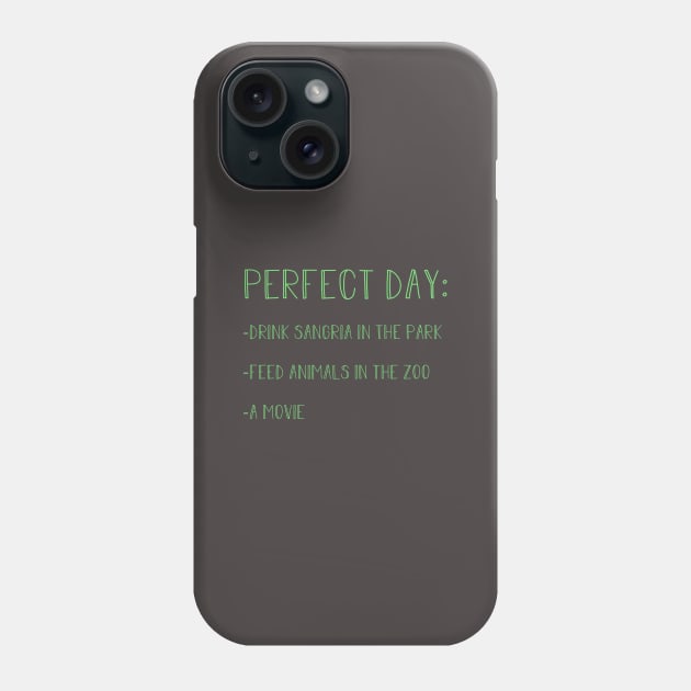 Perfect Day, green Phone Case by Perezzzoso