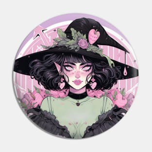 Cute Elven Witch Pin