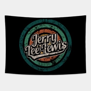 Jerry Lee Lewis // Retro Circle Crack Vintage Tapestry