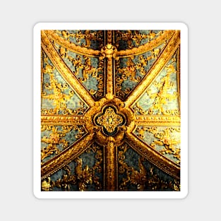 gold in the blue of eternity Magnet