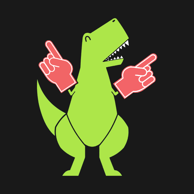 Yay Big Hand Funny T-rex Gift T-shirt For Lover by darius2019