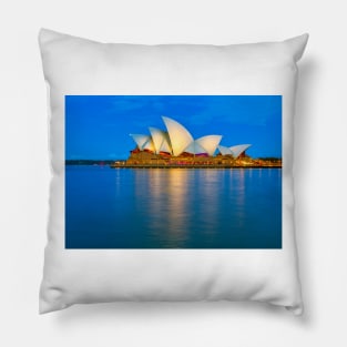 Sydney Opera House blue hour Pillow