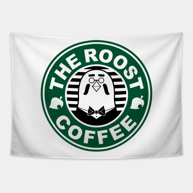 The Roost Coffee Brewster Animalcrossing Tapestry Teepublic