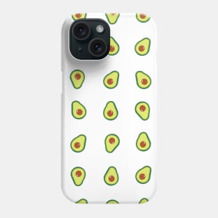 Hand drawn cute avocados Phone Case