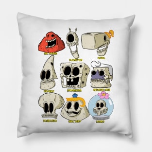 Cartoon Skulls (6) Pillow