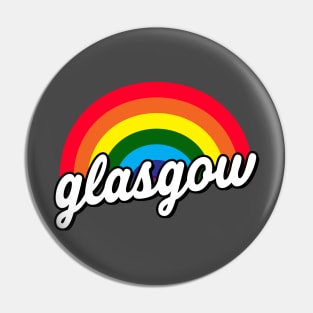 Glasgow Rainbow for Gay Pride Pin