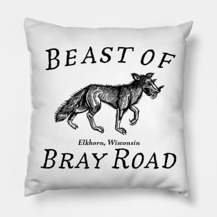 Beast of Bray Road Cryptid Werewolf Pillow