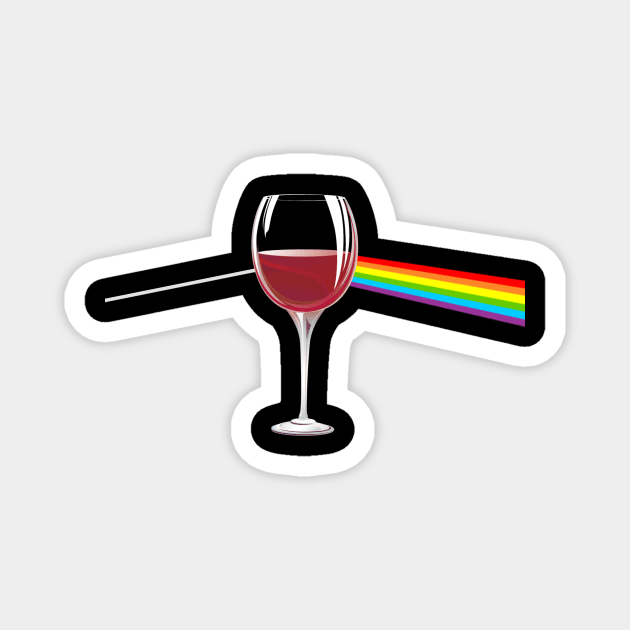 Dark Side of the Wine Magnet by EnchantedTikiTees