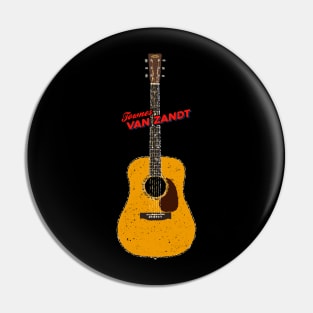 Townes Van Zandt Martin D-35 Acoustic Guitar Pin