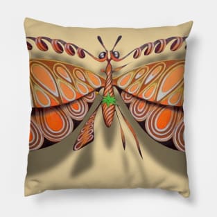 The curl butterfly Pillow