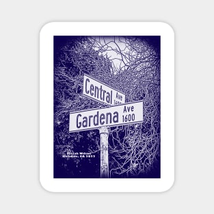 Central Avenue & Gardena Avenue WHITE NAVEE, Glendale, California by Mistah Wilson Magnet