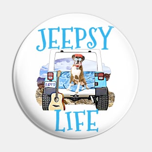 Jeepsy Life Boxer Pin