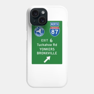 New York Thruway Northbound Exit 6: Tuckahoe Road Yonkers Bronxville Phone Case