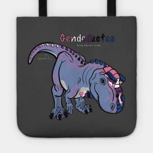 Gendodectes/Genyodectes Text - Genderfluid Pride Tote