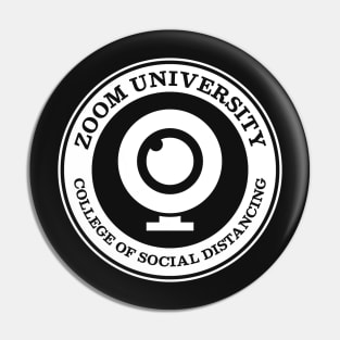 Zoom University (white) Pin