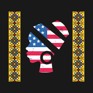 Juneteenth American Flag T-Shirt