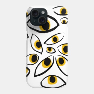 Eyes (black and gold) Phone Case