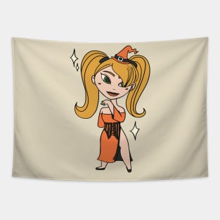 Orange Witching Hour Tapestry