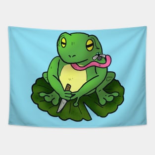 Knife Frog Tapestry