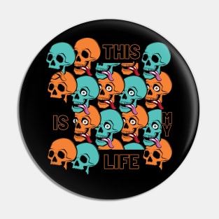 This Is My Life Skull Collage! Pin