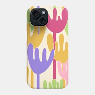 Modern abstract tulip flowers Phone Case