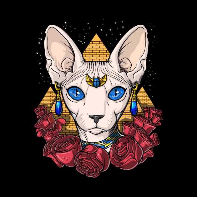 Egyptian Sphynx Cat by underheaven