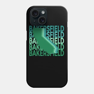 Bakersfield California Green Repeat Phone Case