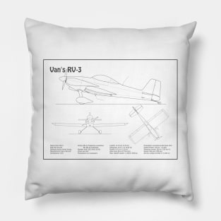 Van’s RV-3 - Airplane Blueprint - BD Pillow