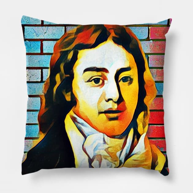 Samuel Taylor Coleridge Abstract Portrait | Samuel Taylor Coleridge Artwork 5 Pillow by JustLit