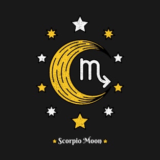 Scorpio Moon - Astrology Zodiac Sign - Natal Chart Horoscope Star Tarot Pluto T-Shirt