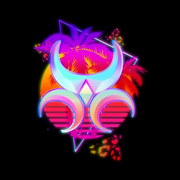 Synthwave Khajiit Emblem by Ilona's Store