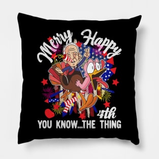 Funny Joe Biden Happy 4th Of You Know The Thing Confused 4th Pillow